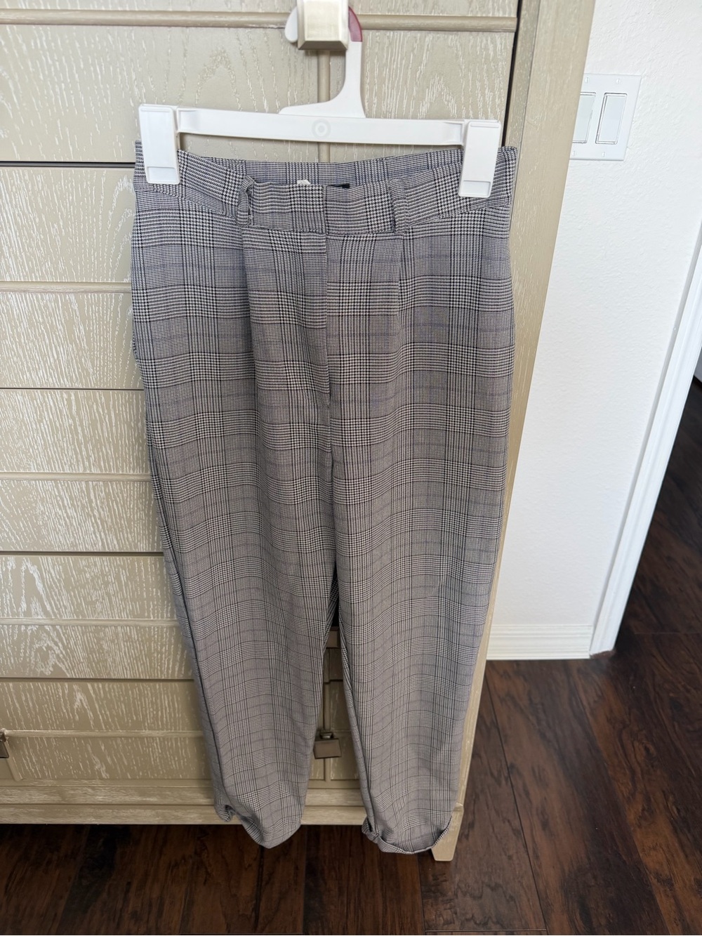 Nasty Gal Gray Plaid Men’s Dress Pants